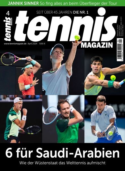 Tennis Magazin – April 2024 Cover