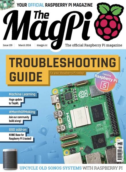 The MagPi – Issue 139 – March 2024 Cover