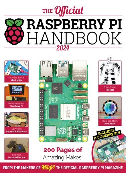 The Official Raspberry Pi Handbook – 2024 Cover