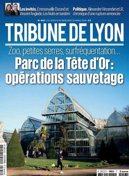 Tribune de Lyon – 14 Mars 2024 Cover