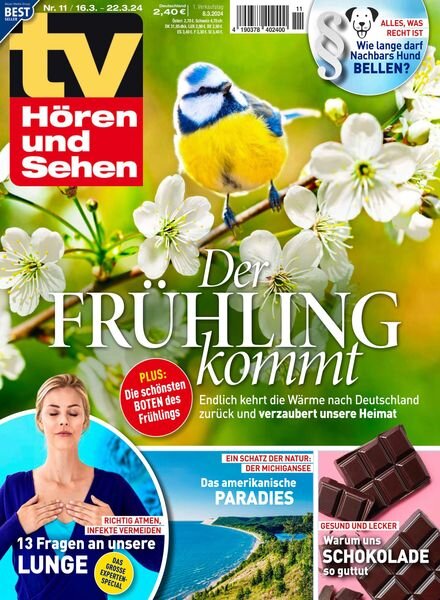 TV Horen und Sehen – 8 Marz 2024 Cover