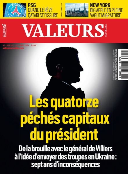 Valeurs Actuelles – 7 Mars 2024 Cover