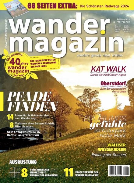 Wandermagazin – Fruhling 2024 Cover