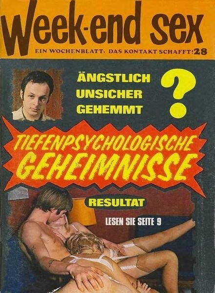 Week-end Sex – Nr 28 3 Jahrgang 1972 Cover