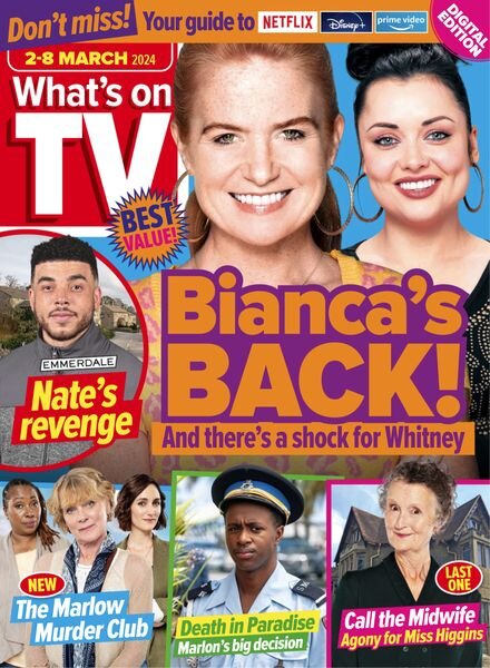 What’s on TV – 2 March 2024 Cover