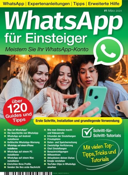 WhatsApp fur Einsteiger – Marz 2024 Cover