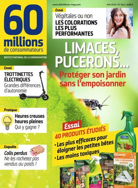 60 Millions de Consommateurs – Mai 2024 Cover