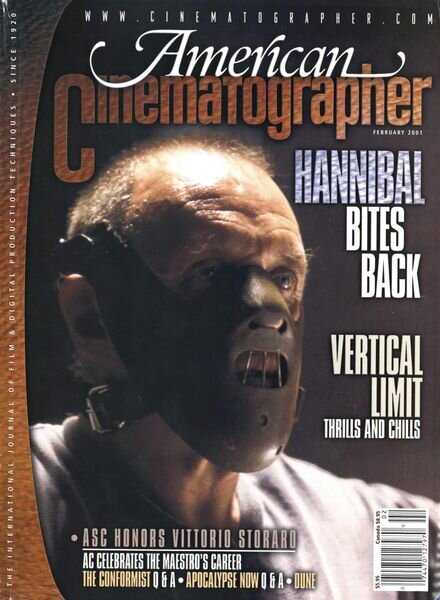 American Cinematographer – February 2001 Cover