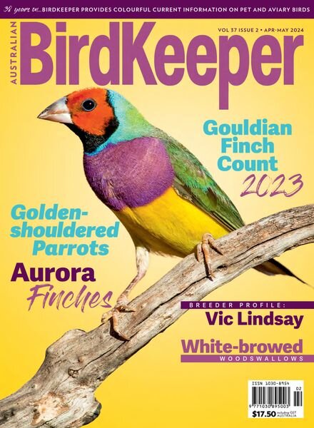 Australian Birdkeeper – Volume 37 Issue 2 – April-May 2024 Cover