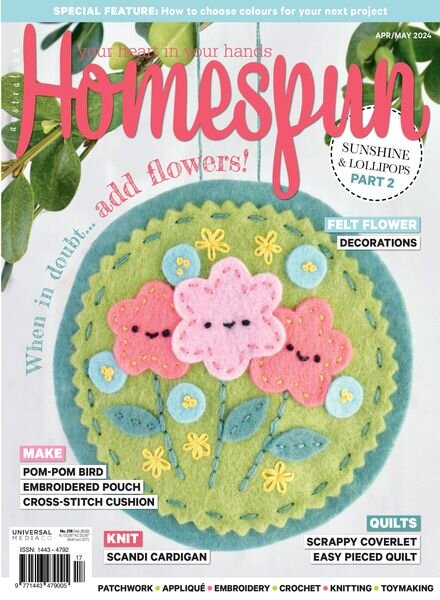 Australian Homespun – Issue 252 – April 2024 Cover