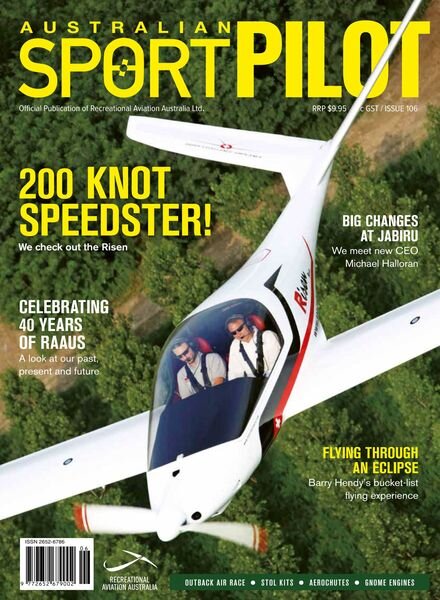 Australian Sport Pilot – Issue 106 August 2023 Cover