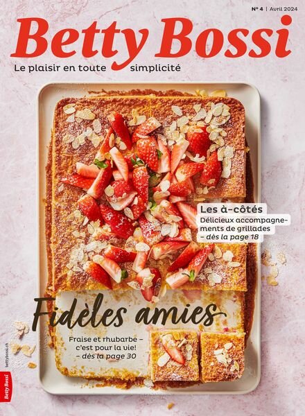 Betty Bossi edition francaise – Avril 2024 Cover