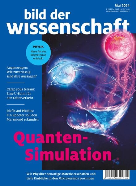 Bild der Wissenschaft – Mai 2024 Cover