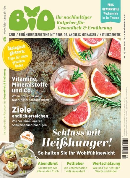 BIO Naturlich Gesund Leben – April-Mai 2024 Cover
