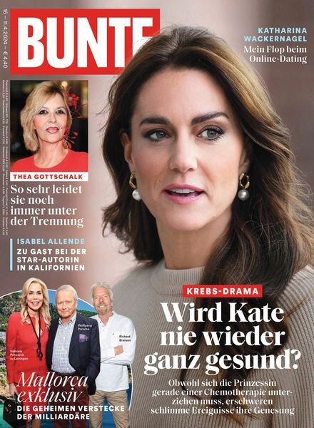Bunte – 11 April 2024 Cover