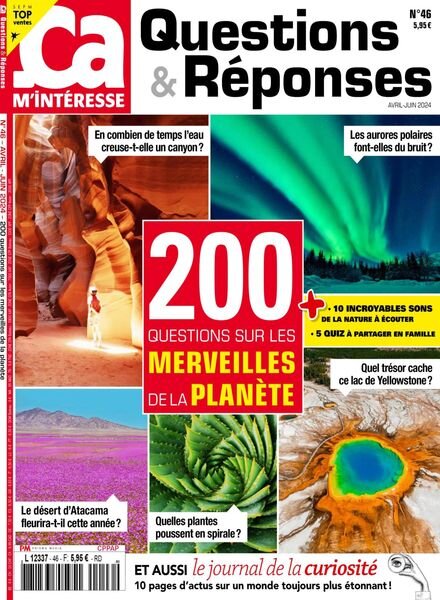 ca M’Interesse Questions & Reponses – Avril-Juin 2024 Cover