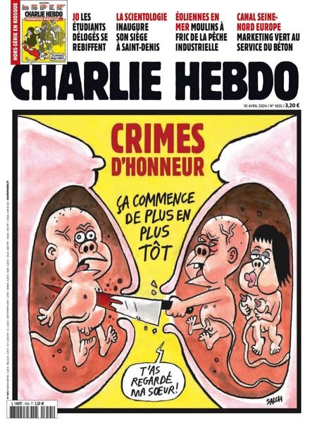 Charlie Hebdo – 12 Avril 2024 Cover