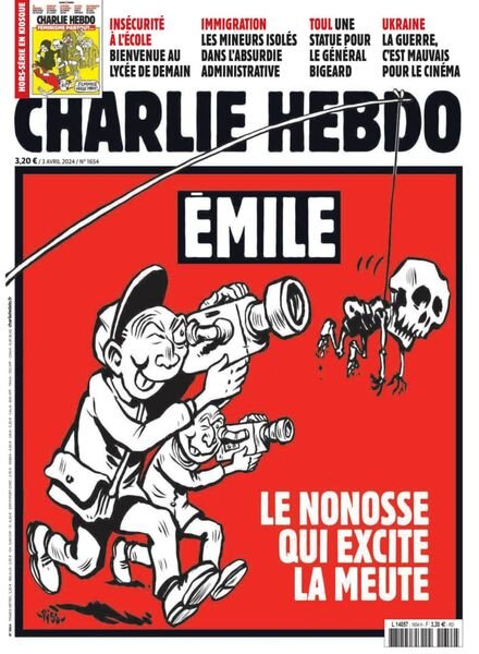Charlie Hebdo – 3 Avril 2024 Cover