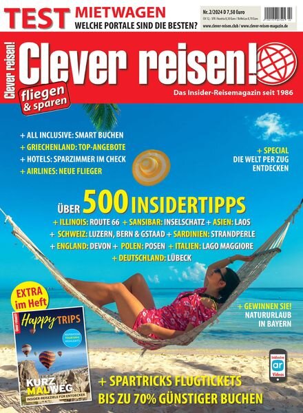 Clever reisen! – April 2024 Cover