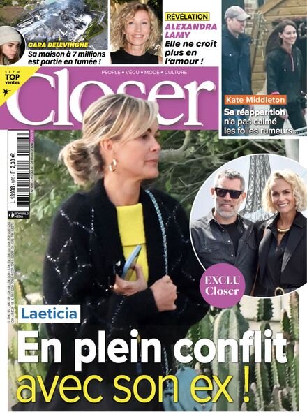 Closer France – 22 Mars 2024 Cover