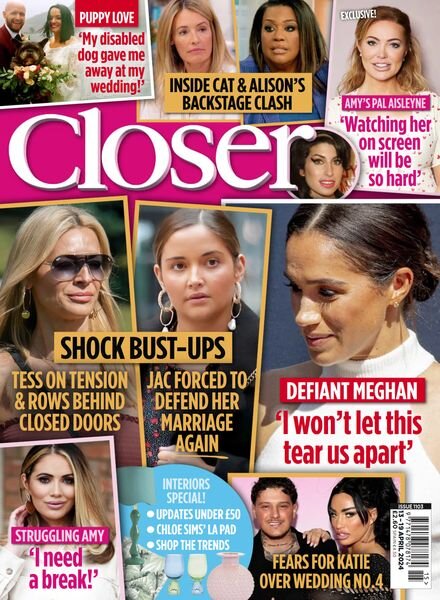 Closer UK – Issue 1103 – 13 April 2024 Cover