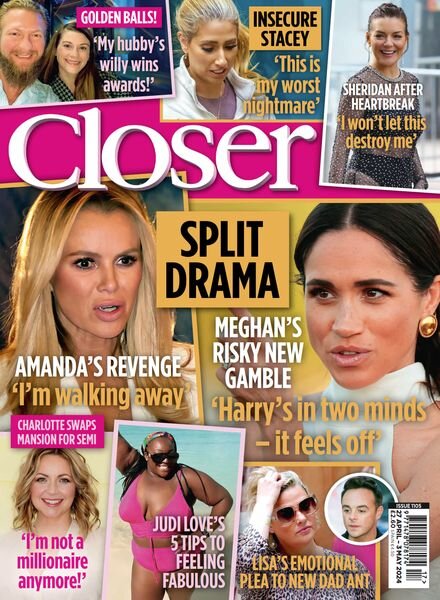 Closer UK – Issue 1105 – 27 April 2024 Cover
