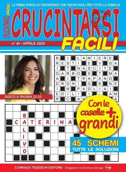 Crucintarsi Facili – Aprile 2024 Cover