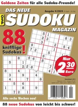 Das Neue Sudoku – Nr 4 2024