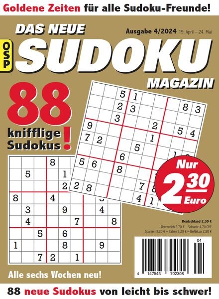 Das Neue Sudoku – Nr 4 2024 Cover