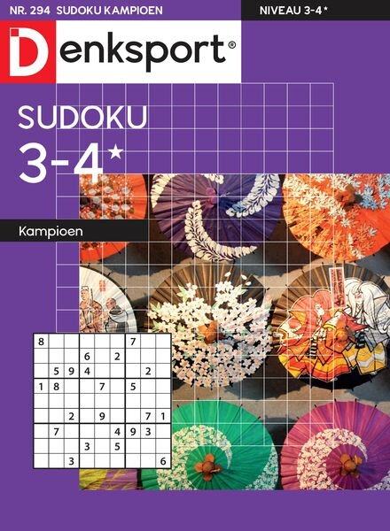 Denksport Sudoku 3-4 kampioen – 11 April 2024 Cover