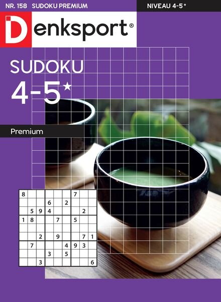 Denksport Sudoku 4-5 premium – 11 April 2024 Cover