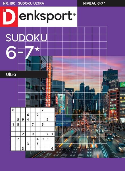 Denksport Sudoku 6-7 ultra – 18 April 2024 Cover
