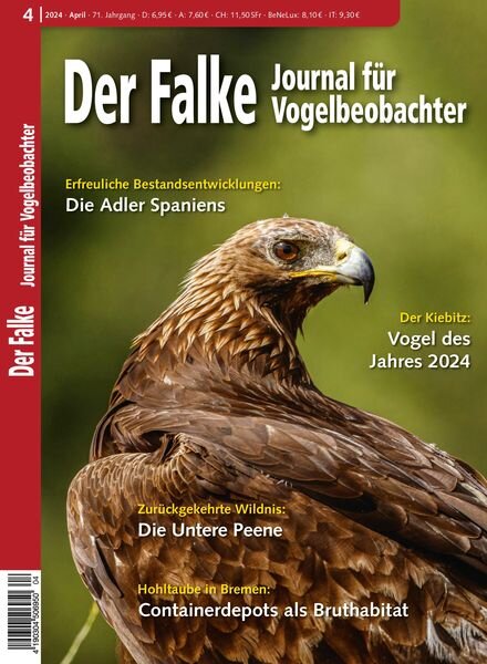 Der Falke Journal fur Vogelbeobachter – April 2024 Cover