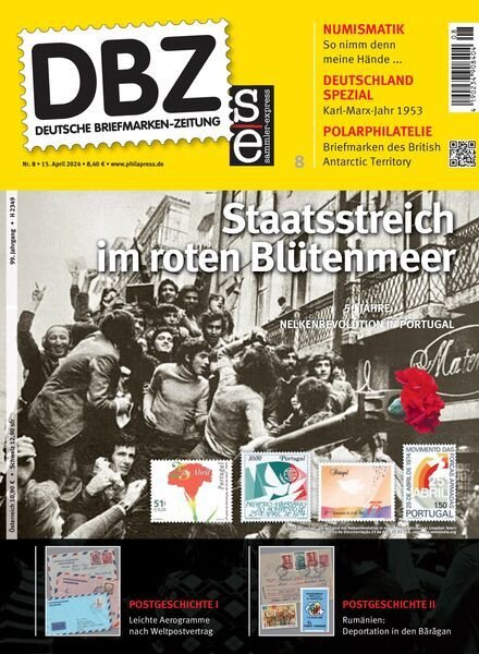 Deutsche Briefmarken-Zeitung – April 2024 Cover