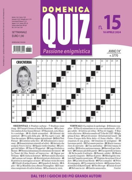 Domenica Quiz – 18 Aprile 2024 Cover