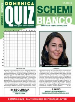 Domenica Quiz Schemi in Bianco – Aprile-Maggio 2024
