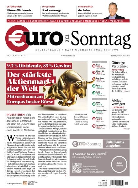 Euro am Sonntag – 5 April 2024 Cover