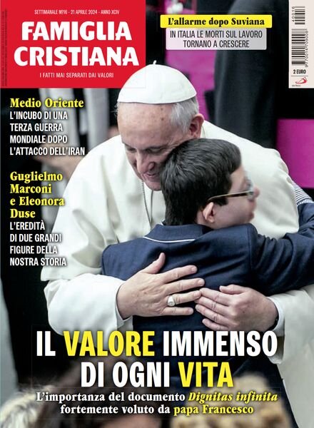 Famiglia Cristiana – 21 Aprile 2024 Cover