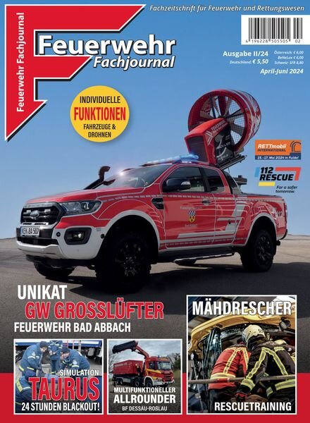 Feuerwehr Fachjournal – April-Juni 2024 Cover