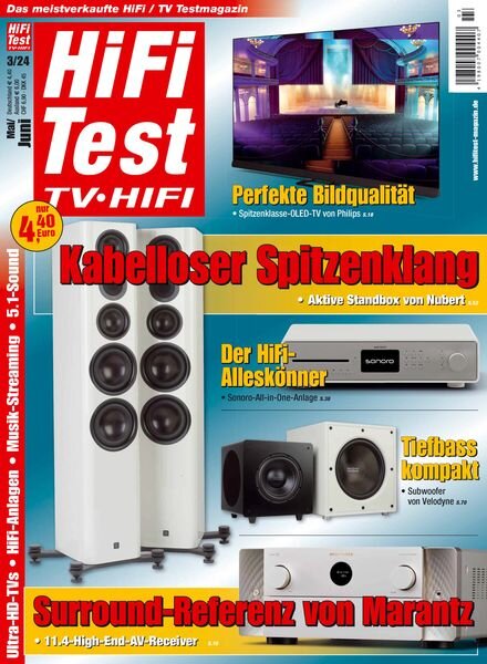 HiFi Test TV HiFi – Mai-Juni 2024 Cover