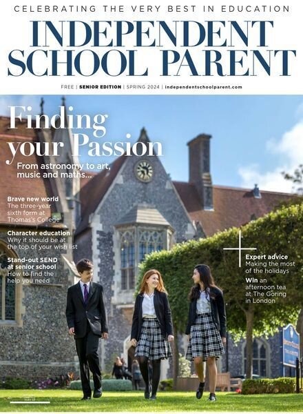 Independent School Parent – Senior Edition – Spring 2024 Cover