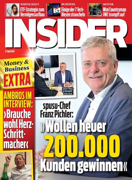 Insider Austria – 17 April 2024 Cover