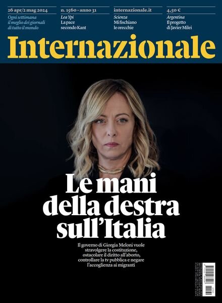 Internazionale – 26 Aprile 2024 Cover