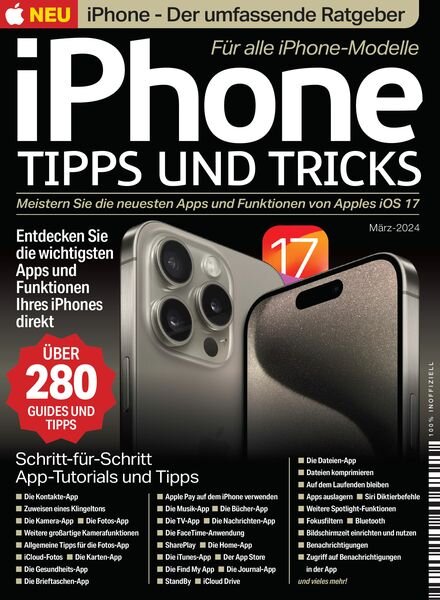 iPhone Guides Tipps und Tricks – Marz 2024 Cover