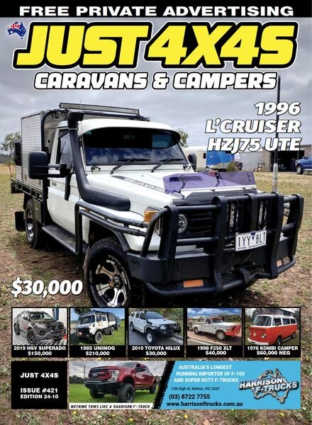 Just 4x4s Caravans & Campers – Issue 421 – April 2024 Cover