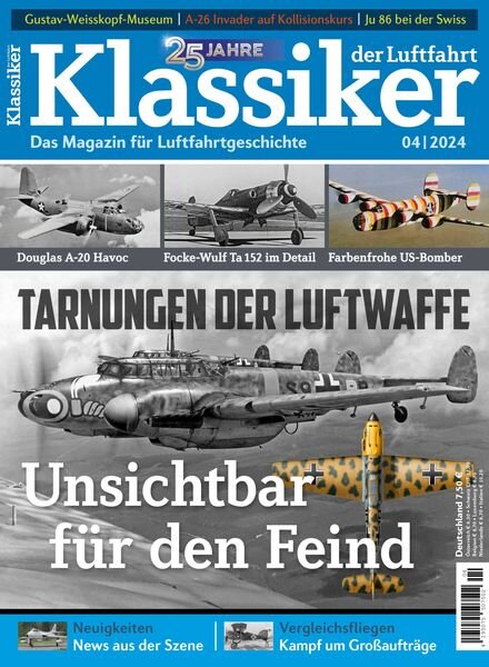 Klassiker der Luftfahrt – April 2024 Cover