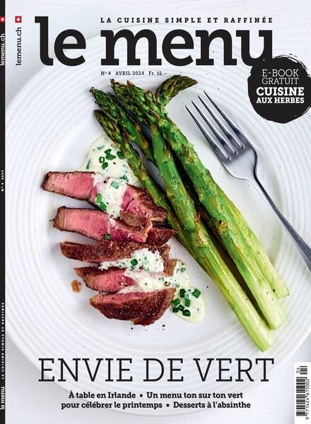 le menu edition francaise – Avril 2024 Cover