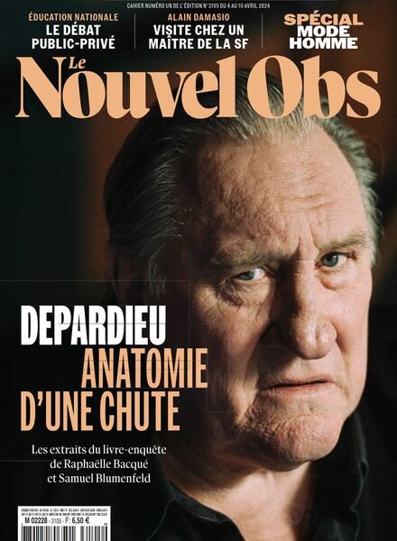 Le Nouvel Obs – 4 Avril 2024 Cover
