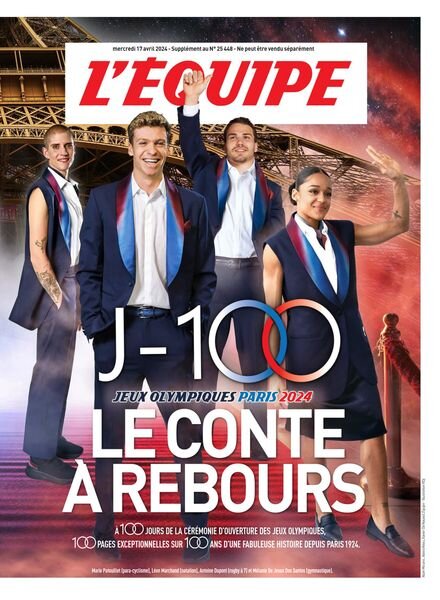 L’Equipe Supplement – 17 Avril 2024 Cover