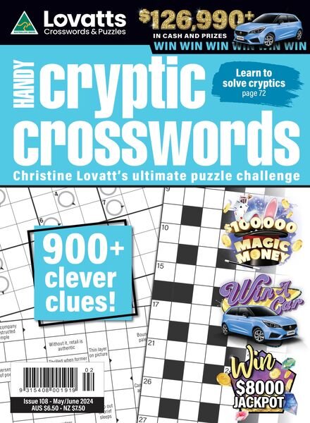 Lovatts Handy Cryptic – Issue 108 – May-June 2024 Cover